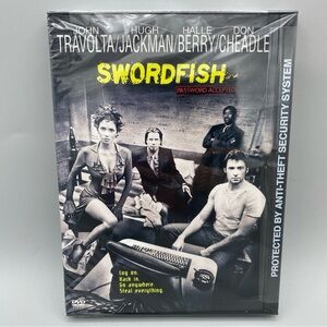 Swordfish (DVD, 2001) Snap Case, John Travolta,‎ Halle Berry, Hugh Jackman